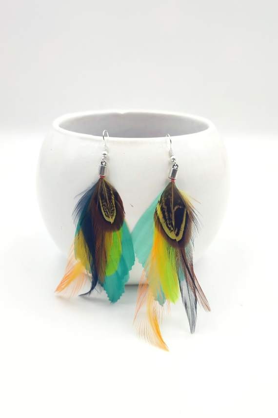 Pendientes pluma Yann Pendientes pluma Yann