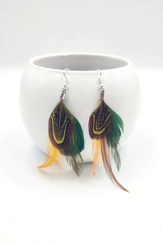 Pendientes pluma Yann Pendientes pluma Yann