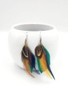 Pendientes Pluma Feathers Oro