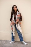 Chaleco Pashmina Arte Nómada Bordado con Flecos