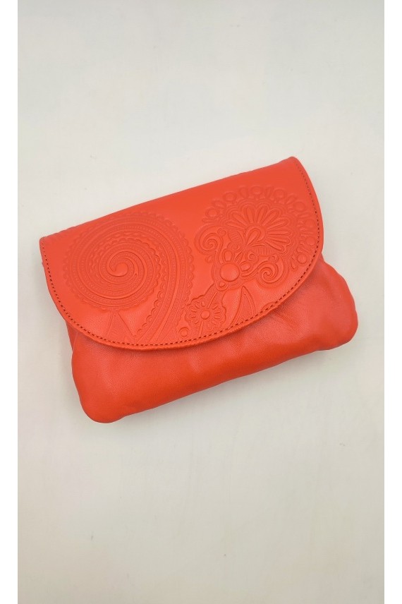 Monedero Piel Mandala Fluor