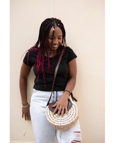 Bolso redondo palma ámbar Mckennitt Bolso redondo palma ámbar Mckennitt