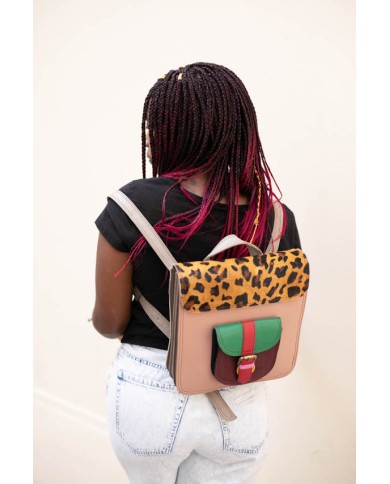 Bolso Mochila Remi backpack print leopardo by Soruka Bolso Mochila Remi backpack print leopardo by Soruka