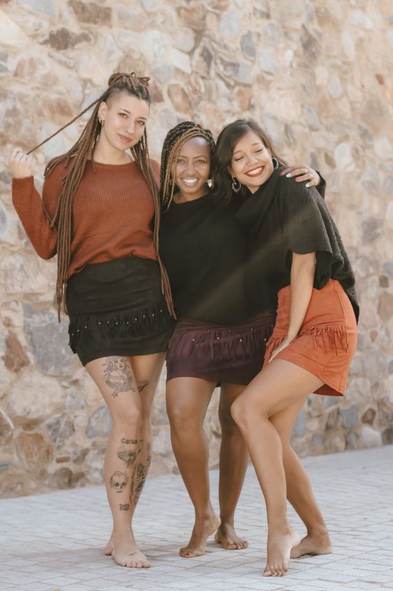 Falda corta Pocahontas Suedine