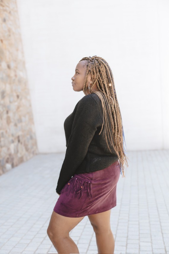 Falda corta Pocahontas Suedine