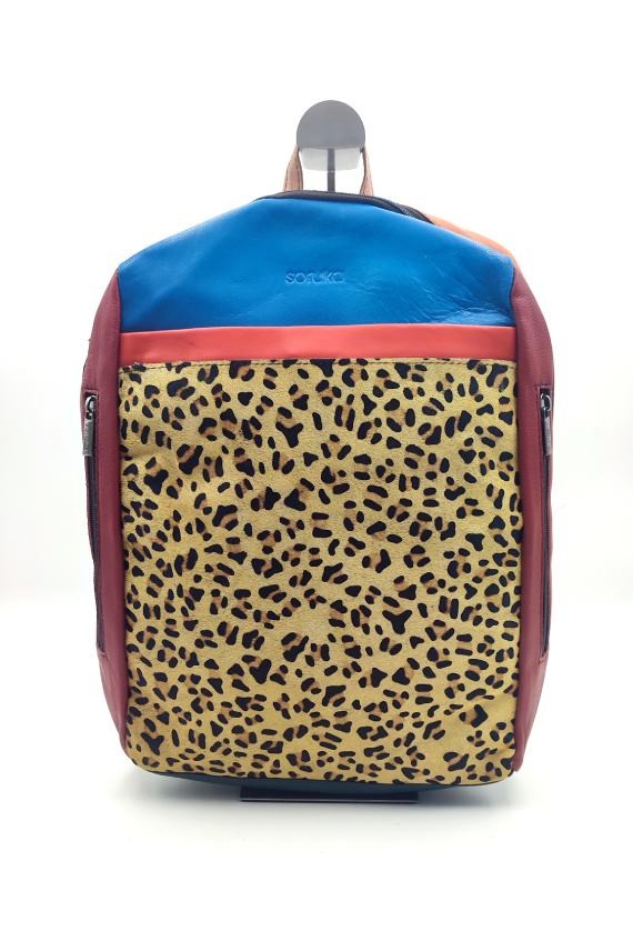 Bolso Mochila Chiara backpack Leopardo by Soruka Bolso Mochila Chiara backpack Leopardo by Soruka