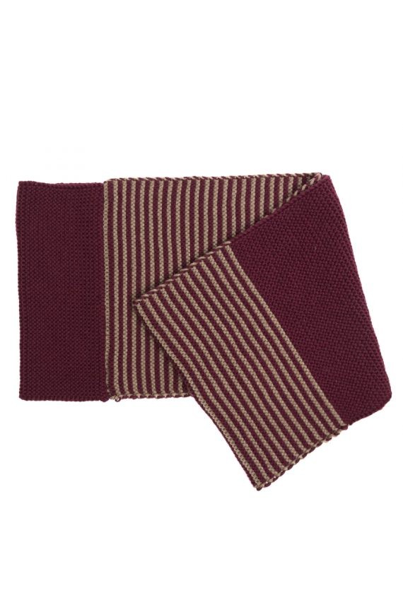 Cuello Doble vuelta Punto Bobo Rayas