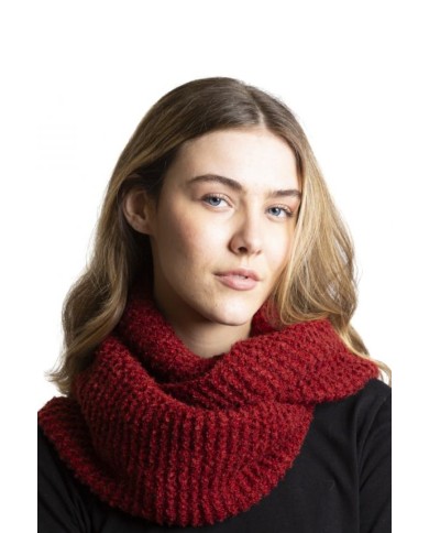 Cuello Doble vuelta Chenilla unisex Mostaza y Burdeos Cuello Doble vuelta Chenilla unisex Mostaza y Burdeos