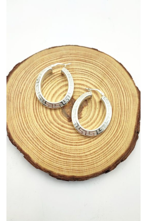 Aros Plata Greca Ovalados Disciples Aros Plata Greca Ovalados Disciples