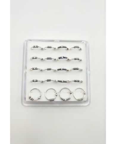 Pendiente Aro Nariz Bali greca