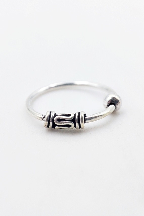 Pendiente Aro Nariz Bali greca