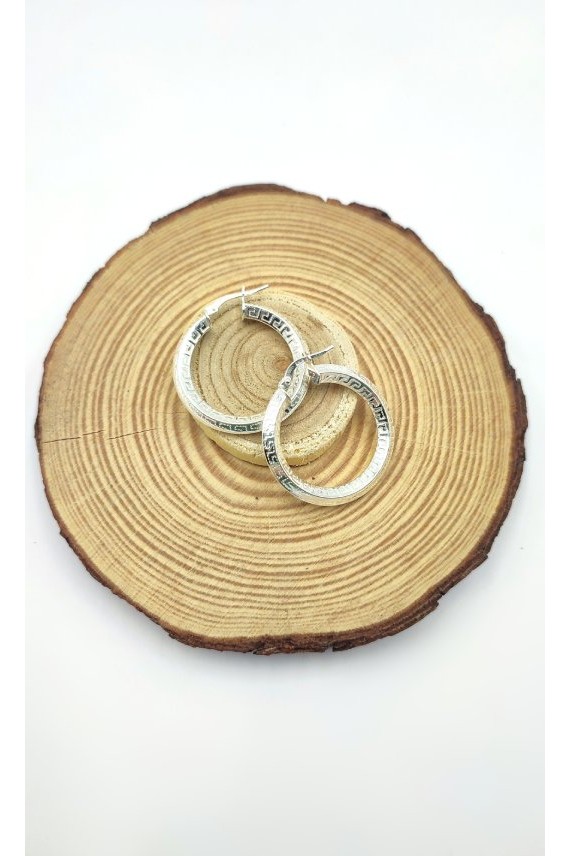 Aros Plata Greca rombo Aros Plata Greca rombo