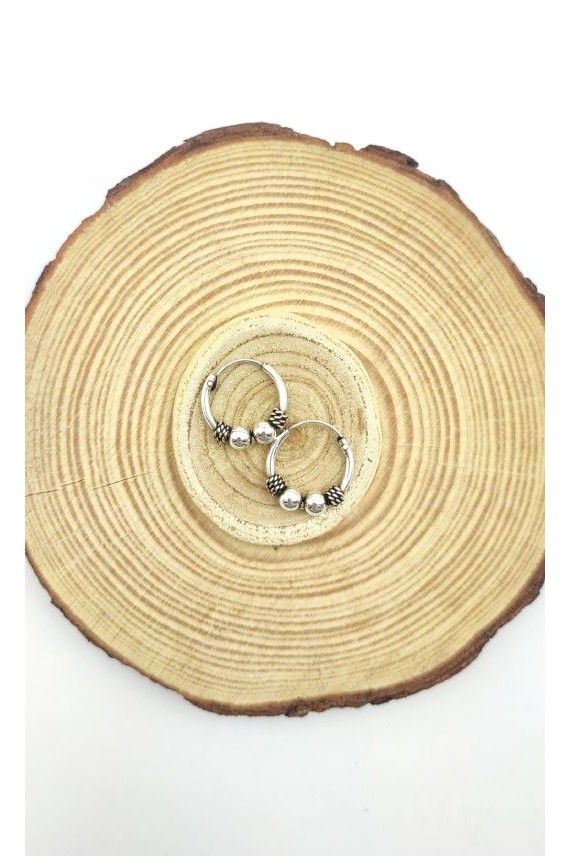 Aros Plata Bali Pabú 12mm Aros Plata Bali Pabú 12mm