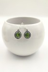 Pendientes plata Peridoto redondo Pendientes plata Peridoto redondo