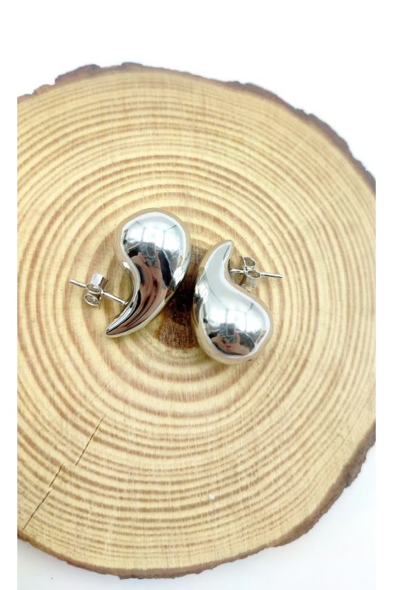 Pendientes plata Gota lisa Pendientes plata Gota lisa