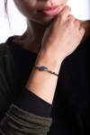 Pulsera Cuero Hoja Zamak Leaf