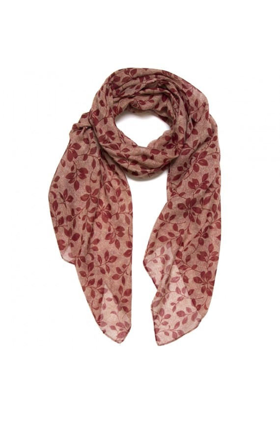 Foulard Suave Hojas y Flores