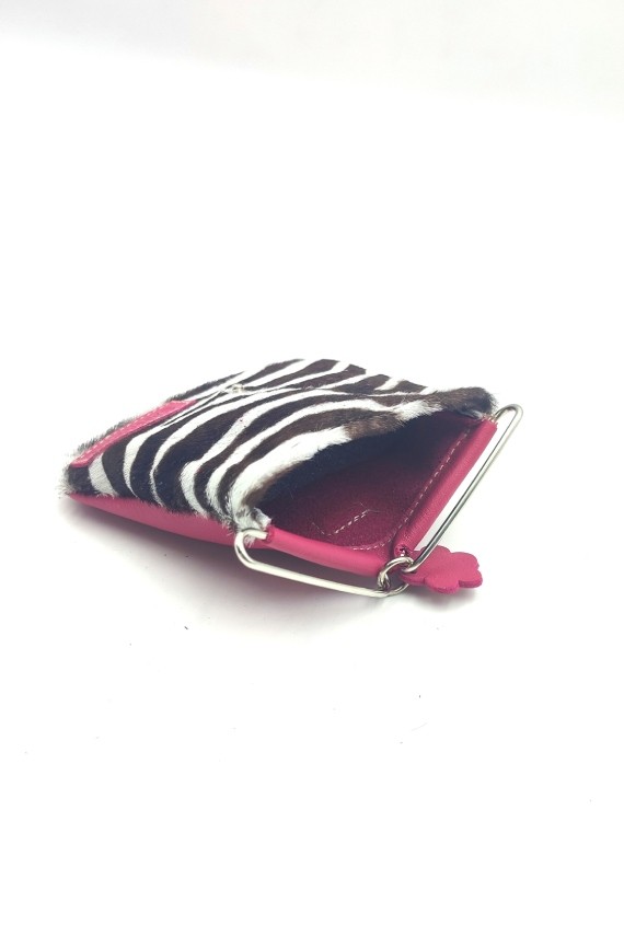 Monedero Piel Cebra