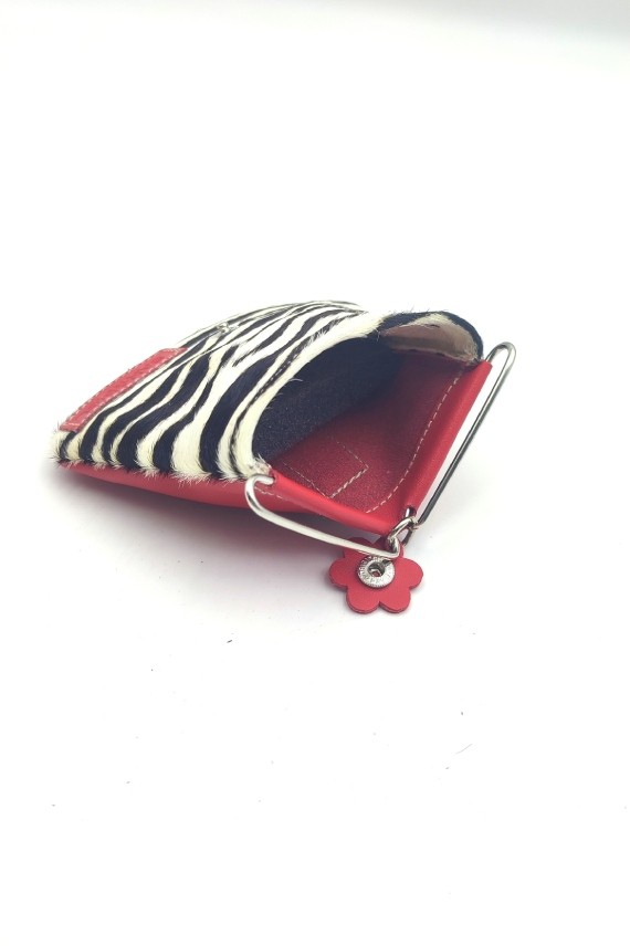 Monedero Piel Cebra