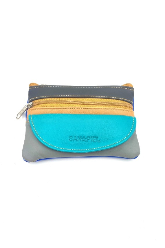 Monedero Piel Multicolor C