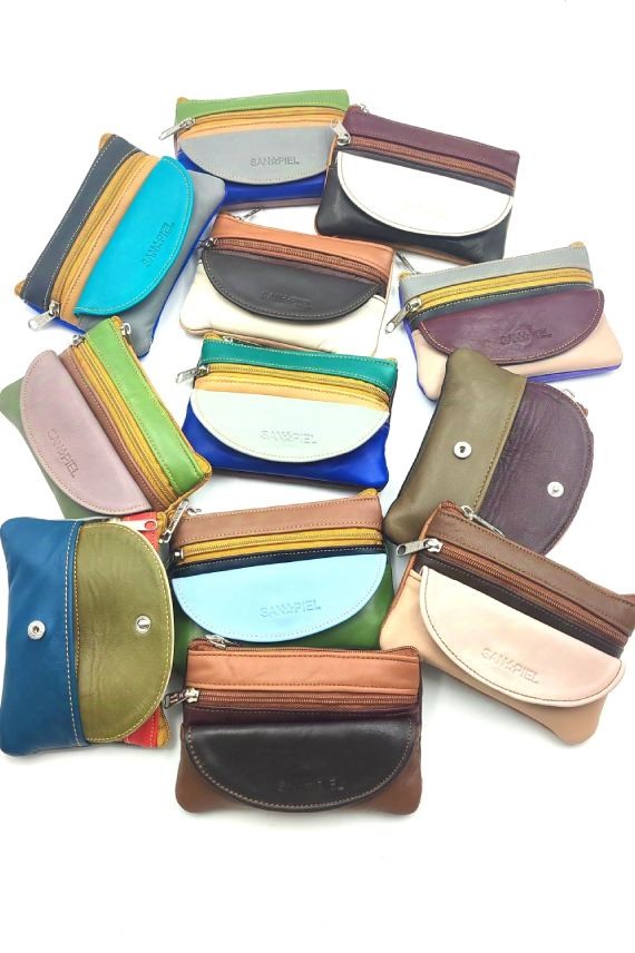 Monedero Piel Multicolor C