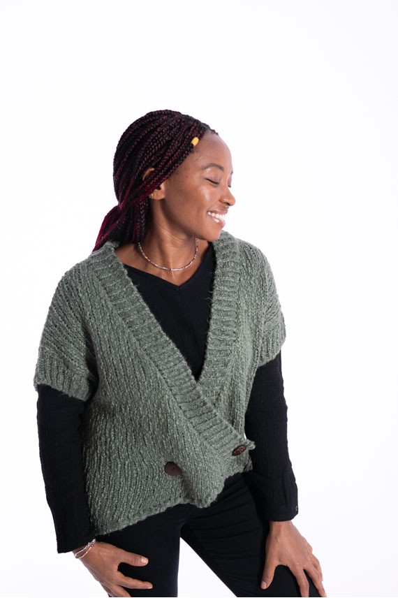 Chaqueta Punto Apapacha Cruzada