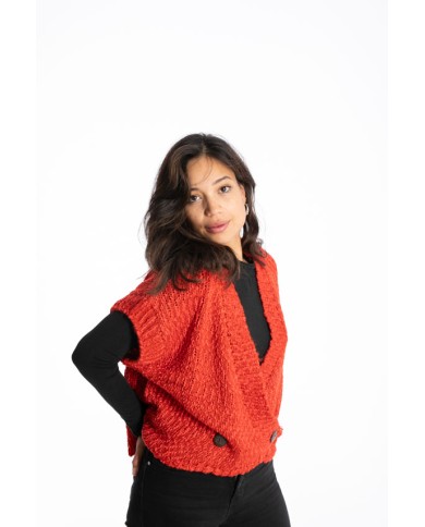 Chaqueta Punto Apapacha Cruzada