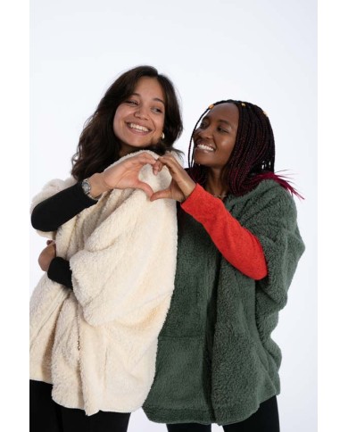 Abrigo poncho borreguito Dragons