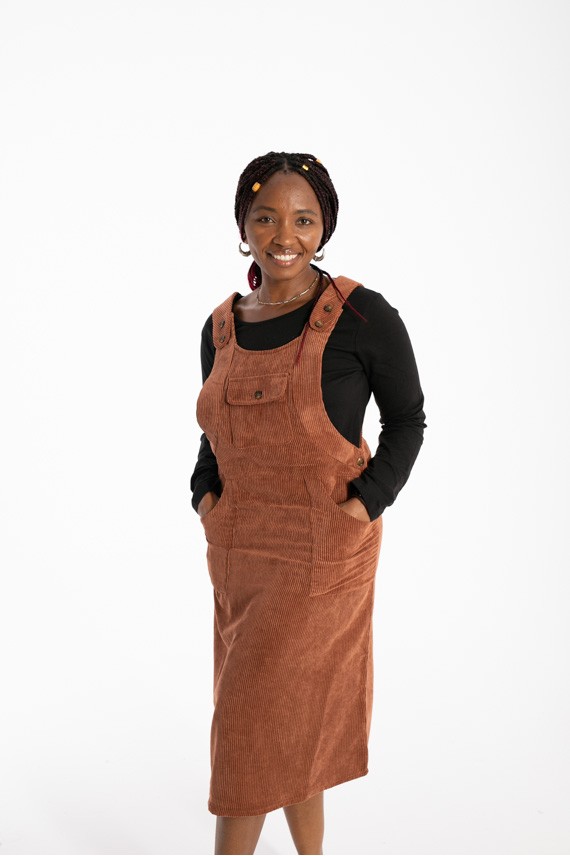 Vestido Peto pana aterciopelado