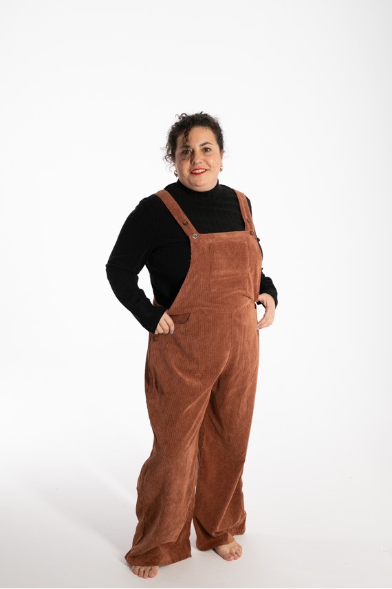 Peto Jardinero pana aterciopelado