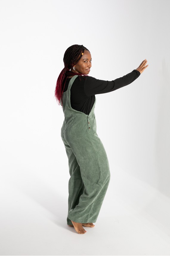 Peto Jardinero pana aterciopelado