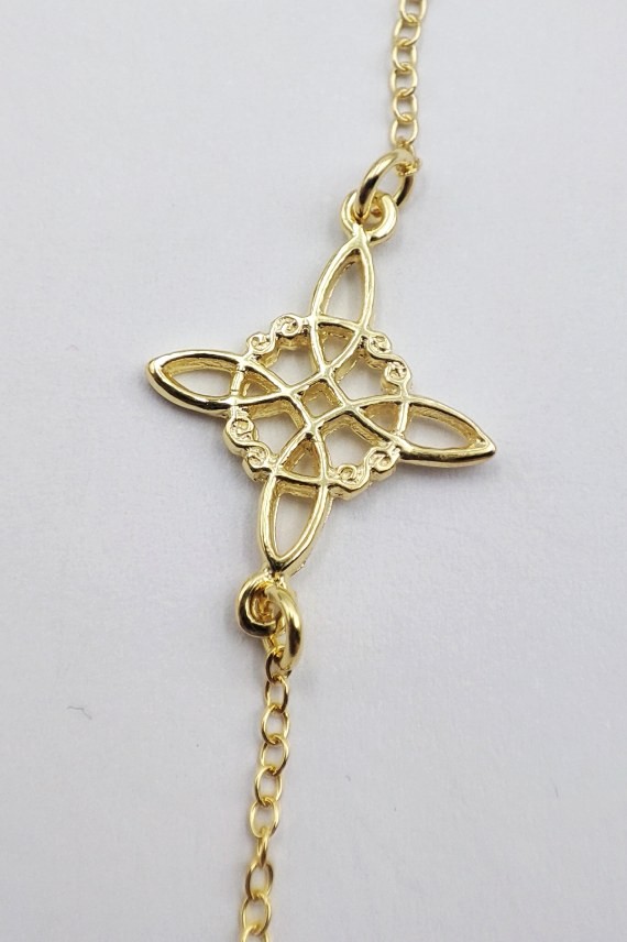 Pulsera Plata Nudo de Brujas Oro Pulsera Plata Nudo de Brujas Oro