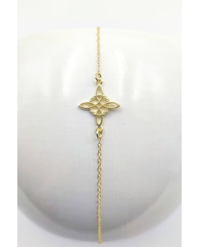 Pulsera Plata Nudo de Brujas Oro Pulsera Plata Nudo de Brujas Oro