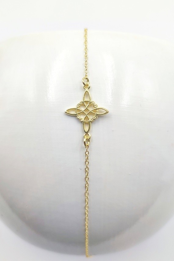 Pulsera Plata Nudo de Brujas Oro Pulsera Plata Nudo de Brujas Oro