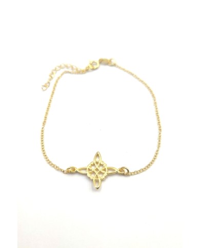 Pulsera Plata Nudo de Brujas Oro Pulsera Plata Nudo de Brujas Oro