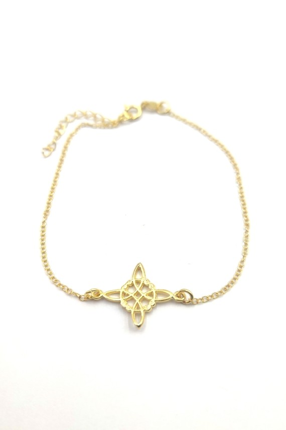 Pulsera Plata Nudo de Brujas Oro Pulsera Plata Nudo de Brujas Oro