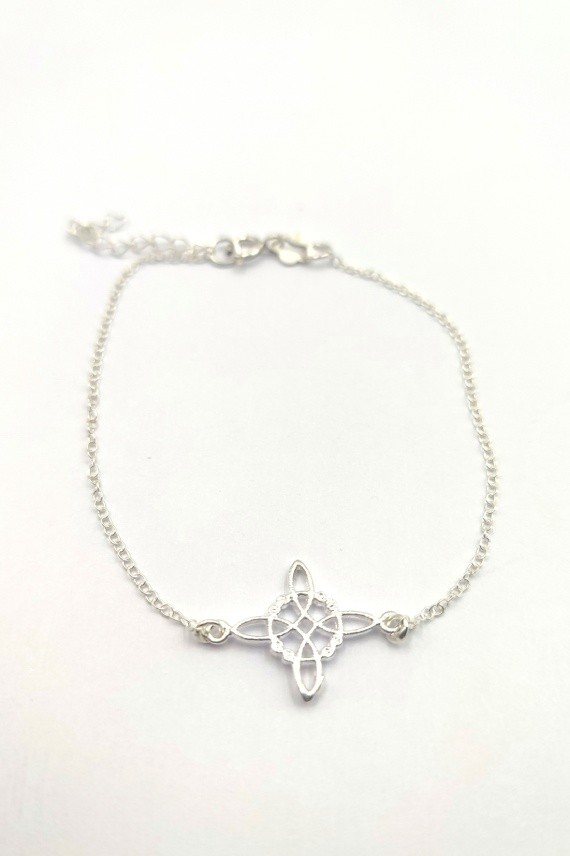 Pulsera Plata Nudo de Brujas Pulsera Plata Nudo de Brujas