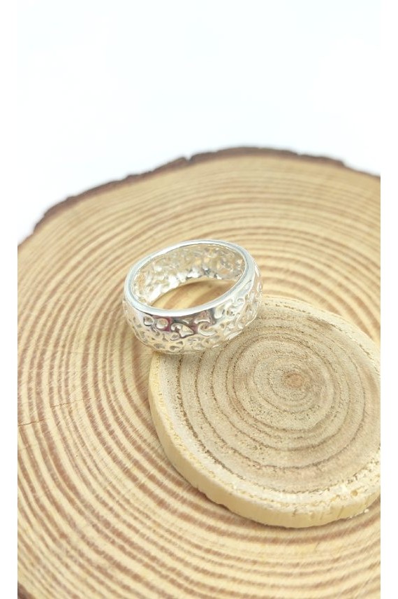 Anillo Plata Jardín Calado