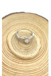 Anillo plata Circonita Gota