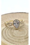 Anillo plata Circonita Gota
