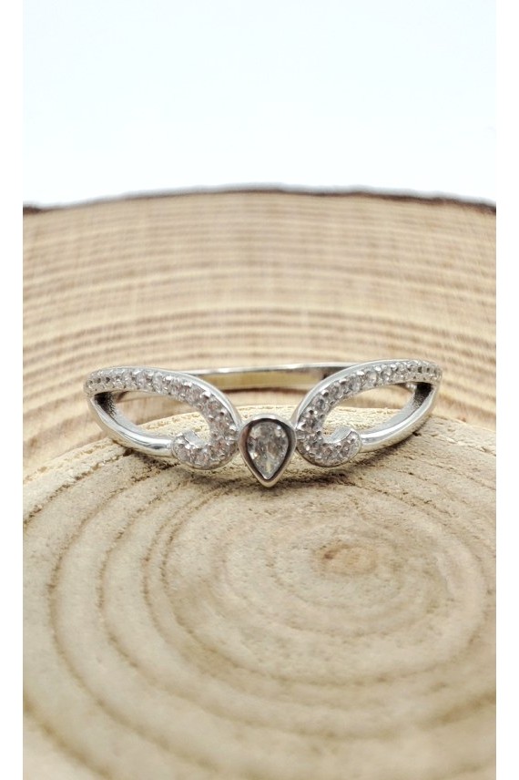 Anillo plata Circonita Gota Mini Anillo plata Circonita Gota Mini