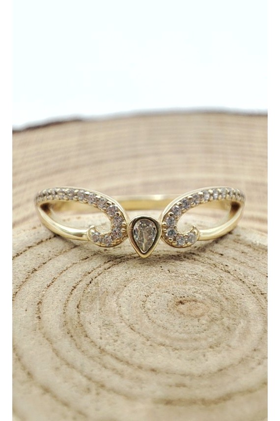 Anillo plata Circonita Gota Mini Anillo plata Circonita Gota Mini