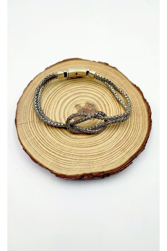 Pulsera Plata cordón Bali