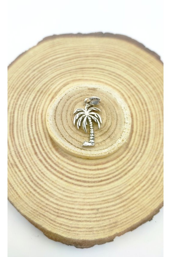 Colgante plata Palmera
