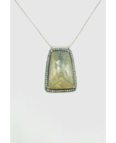 Colgante Plata piedra Labradorita Colgante Plata piedra Labradorita