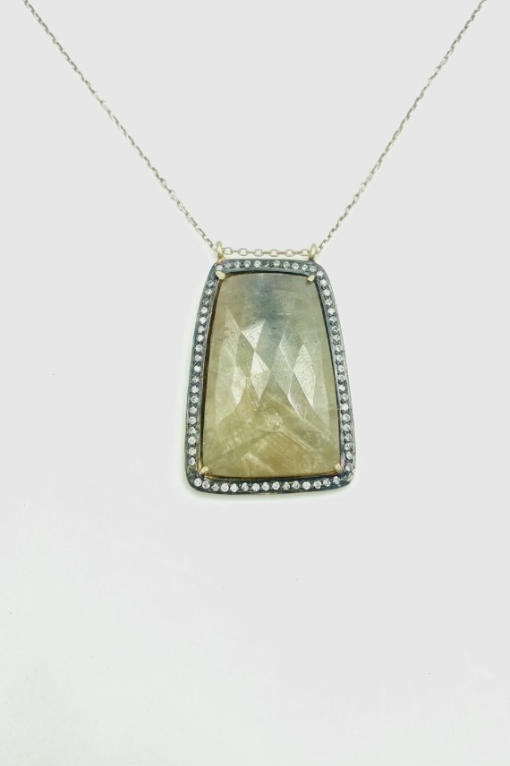 Colgante Plata piedra Labradorita