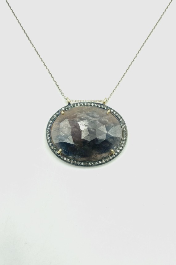 Colgante Plata piedra Amatista