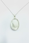Colgante Plata piedra Cuarzo Blanco