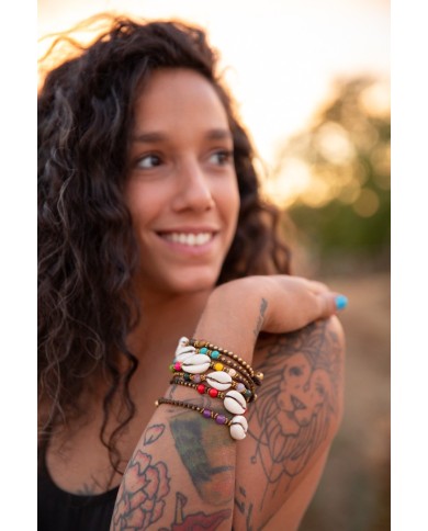 Pulsera macramé Pimpi Cauri