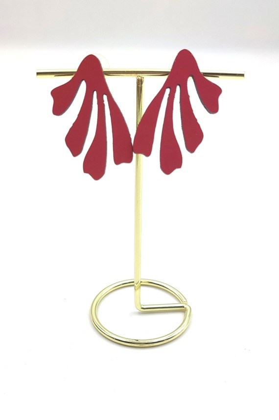 Pendientes Madera Corales